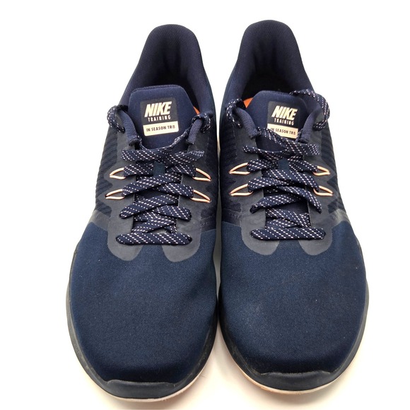 Nike In-Season TR 8 Navy Coral Women's Training Shoes Size 9 - Picture 3 of 5